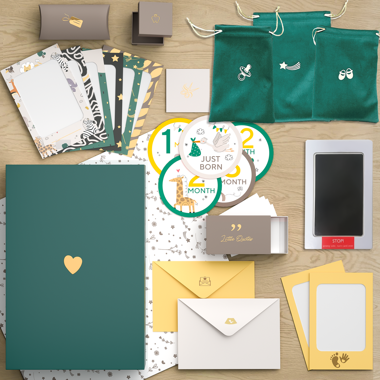 Ultimate baby keepsake box - Premium quality - Perfect gift for newborn parents and mom