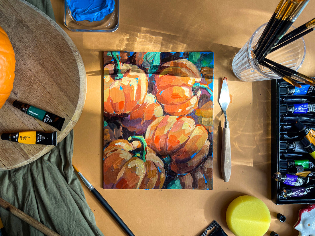 How To Paint Beautiful Pumpkins With Acrylics: Step-by-step Tutorial