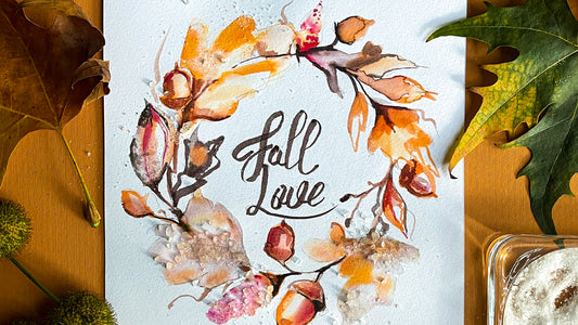DIY Watercolor Fall Wreath Card in 4 Easy Steps: Send Warm Wishes
