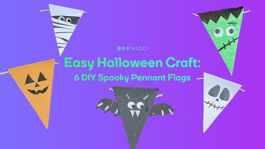 Craft a Spooky Pennant Garland Step-by-step! Easy DIY Halloween Decor