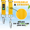 Safe Tree Swing Hanging Kit (Set of 2) - 10ft Long Straps with Two Alloy Carabiners and 2000 Lb Breaking Strength - Easy & Fast Installation for All